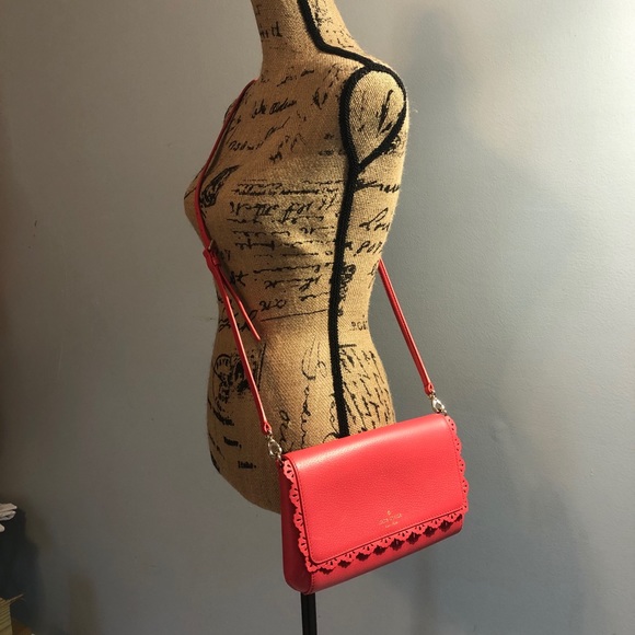 NWOT Kate Spade Crossbody Salmon-Pink Purse - Picture 11 of 13